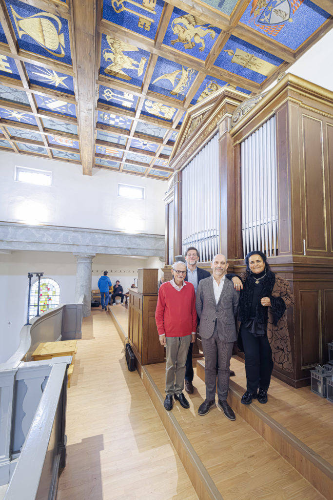 Séance d'information et images avant travaux - projet du nouvel orgue à Compesières à Bardonnex, ce dimanche 29 septembre 2024.